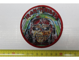 IRON MAIDEN - ACES HIGH ( RED BORDER ) WOVEN