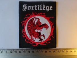 SORTILEGE - WHITE NAME + RED LOGO
