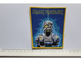 IRON MAIDEN - POWERSLAVE ( YELLOW BORDER ) WOVEN