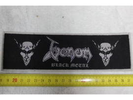 VENOM - BLACK METAL ( WHITE BORDER ) WOVEN STRIPE