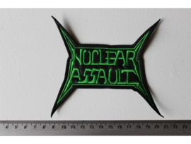 NUCLEAR ASSAULT -GREEN NAME LOGO ( DIFFERENT )
