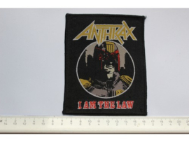 ANTHRAX - I AM THE LAW ( BLACK BORDER ) WOVEN