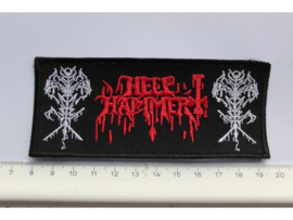 HELLHAMMER - SATANIC RITES ( RED/WHITE LOGO )