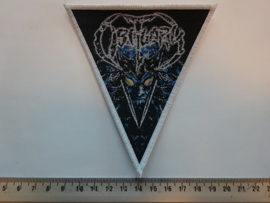 OBITUARY - POSSESSION ( WHITE BORDER ) WOVEN