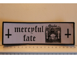 MERCYFUL FATE - MASKE ( BLACK BORDER ) WOVEN STRIPE