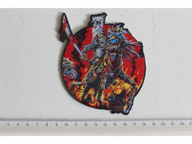 IRON MAIDEN - MAIDEN ENGLAND ( BLACK BORDER ) WOVEN, LASERCUT