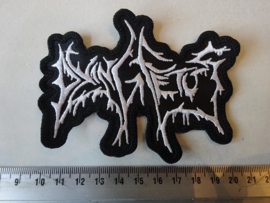 DYING FETUS - OLD LOGO ( WHITE SHAPED )