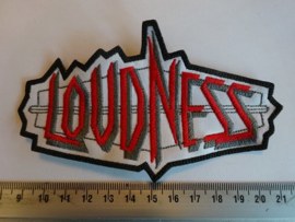 LOUDNESS - RED/WHITE/BLACK NAME LOGO