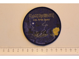IRON MAIDEN - LIVE AFTER DEATH ( BLUE BORDER ) WOVEN