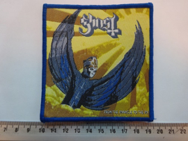GHOST - FROM THE PINNACLE TO THE PIT ( BLUE BORDER ) WOVEN
