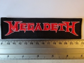 MEGADETH - RED/WHITE LOGO