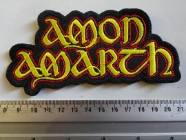 AMON AMARTH - YELLOW/RED NAME LOGO