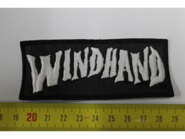 WINDHAND - WHITE NAME LOGO