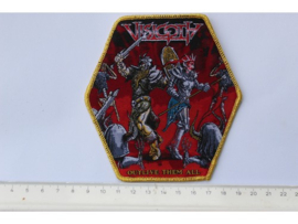 VISIGOTH - OUTLIVE THEM ALL ( GOLD BORDER ) WOVEN