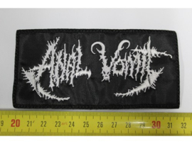 ANAL VOMIT - WHITE NAME LOGO