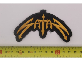 SATAN - GOLD NAME LOGO