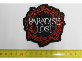 PARADISE LOST - WHITE NAME LOGO ( SHAPED )