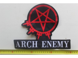 ARCH ENEMY - RED/WHITE NAME LOGO