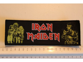 IRON MAIDEN - WOMAN IN UNIFORM ( BLACK BORDER ) WOVEN