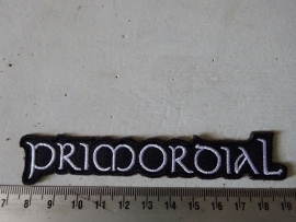 PRIMORDIAL - WHITE NAME LOGO