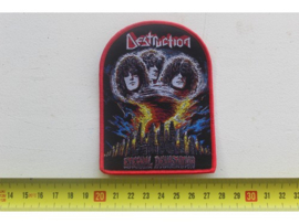 DESTRUCTION - ETERNAL DEVASTATION ( RED BORDER ) WOVEN
