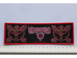 HYPOCRISY - OSCULUM OBSCENUM ( RED BORDER ) WOVEN STRIPE
