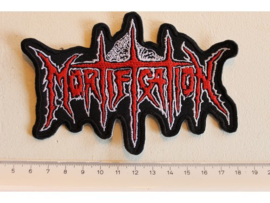 MORTIFICATION - RED/WHITE NAME LOGO