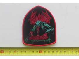 BLOODBATH - SURVIVAL OF THE SICKEST ( RED BORDER ) WOVEN