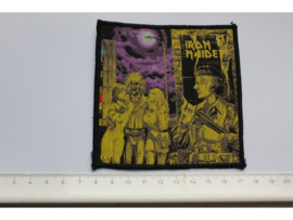 IRON MAIDEN - WOMAN IN UNIFORM  ( BLACK BORDER ) WOVEN