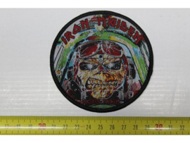 IRON MAIDEN - ACES HIGH ( BLACK BORDER ) WOVEN