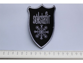 SOLSTAFIR - WHITE NAME LOGO + SYMBOLS ( SHIELD )