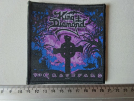 KING DIAMOND - THE GRAVEYARD ( BLACK BORDER ) WOVEN