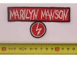 MARILYN MANSON - WHITE NAME LOGO