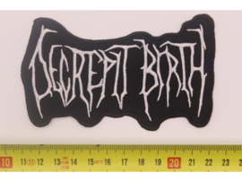 DECREPIT BIRTH - WHITE NAME LOGO