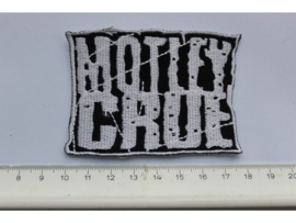 MOTLEY CRUE - WHITE/BLACK NAME LOGO