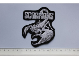 SCORPIONS - WHITE NAME LOGO + SCORPION