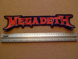 MEGADETH - RED/WHITE NAME LOGO