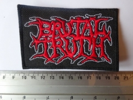 BRUTAL TRUTH - RED/WHITE LOGO