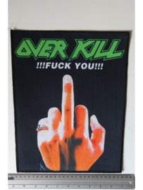 OVERKILL - FUCK YOU | Backpatches | Riffs Merchandise