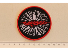 CARCASS - SURGICAL STEEL ( RED BORDER ) WOVEN