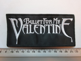 BULLET FOR MY VALENTINE - WHITE NAME LOGO ( UNCUT )