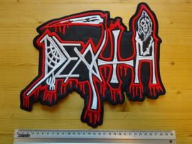 DEATH - WHITE /RED OLD NAME LOGO