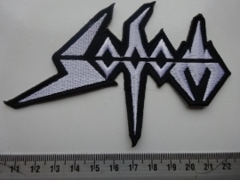 SODOM - SHAPED WHITE LOGO