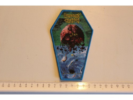 MALEVOLENT CREATION - STILLBORN ( BLUE BORDER ) WOVEN, LAST ONE!