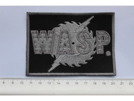 W.A.S.P. - SAWBLADE LOGO ( GREY BORDER )