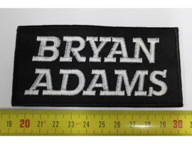 BRYAN ADAMS - WHITE NAME LOGO