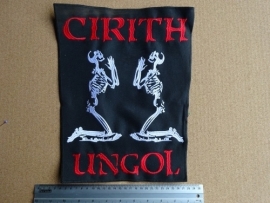 CIRITH UNGOL - RED LOGO + SKULLS