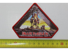 IRON MAIDEN - THE X FACTOR ( RED BORDER ) WOVEN