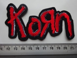 KORN - RED/WHITE NAME LOGO