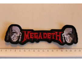 MEGADETH - RED NAME LOGO + SKULLS